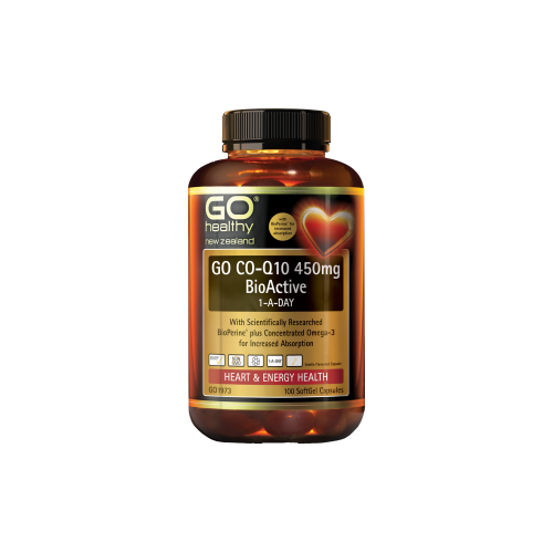 Gohealthy Go Co-Q10 450mg BioActive 1-A-Day 100Softgel Capsules
