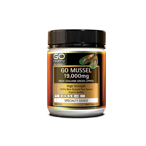 GO healthy Go Mussel 19000 NZ Green Lipped 300 Capsules