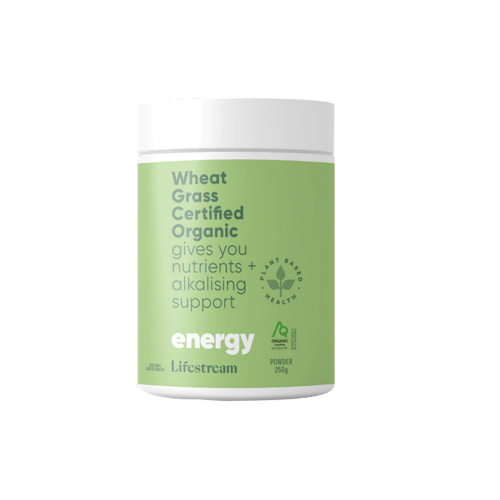Lifestream Wheat Grass Certified Organic Powder 250g (Exp. 07/24)