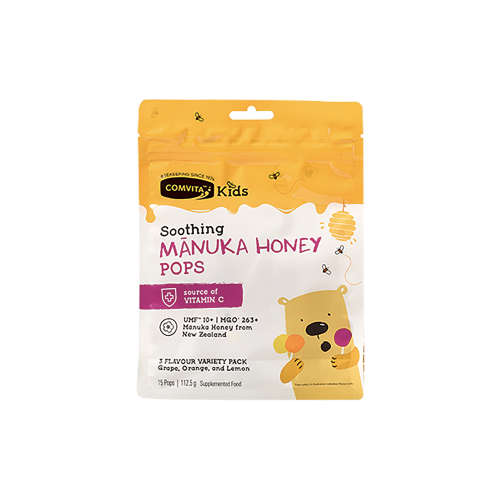 Comvita Kids Soothing Manuka Honey Pops 15Pops