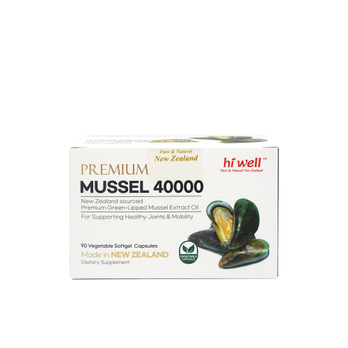 Hi Well Premium Mussel 40000 90Vegetable Softgel Capsules